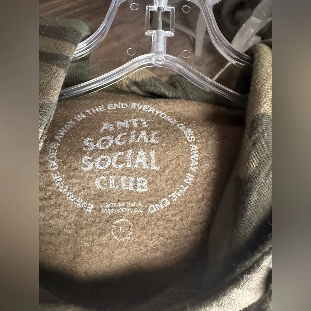 Anti Social Social Club Shell Shock Camo Hoodie Large ASSC butterfly